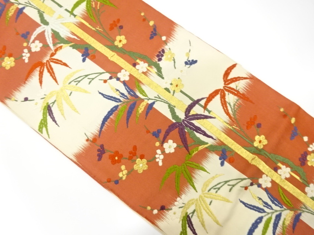 JAPANESE FUKURO OBI / KARA-ORI / WOVEN UME